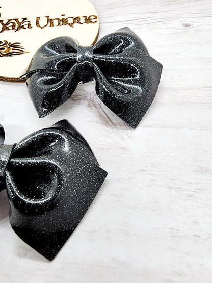 Shiny Glitter Pigtail Bows 6