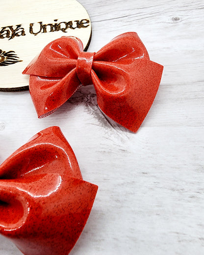 Shiny Glitter Pigtail Bows 5
