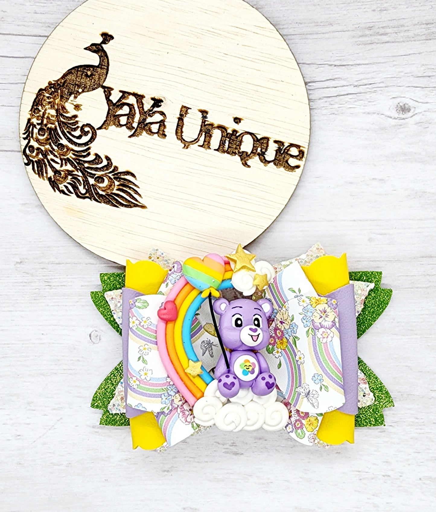 care bear hair bow