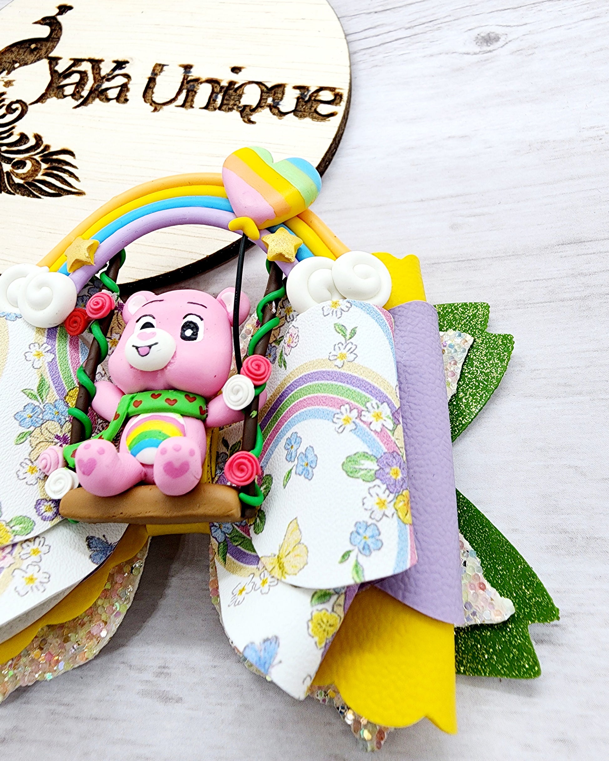 care bear hair bow