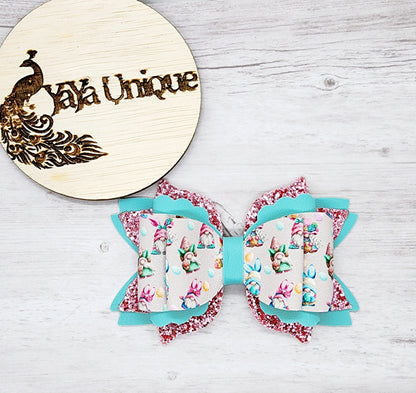 Easter Gnomes Hair Bow