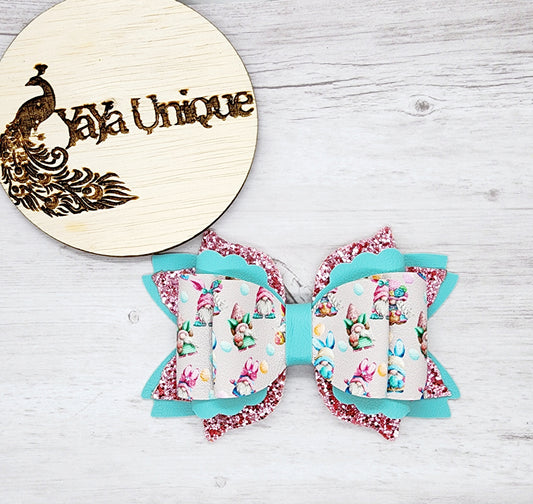 Easter Gnomes Hair Bow