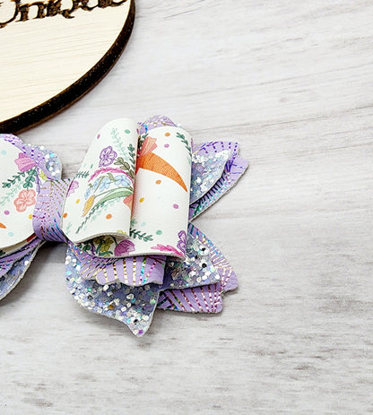 Easter Floral Hair Bow