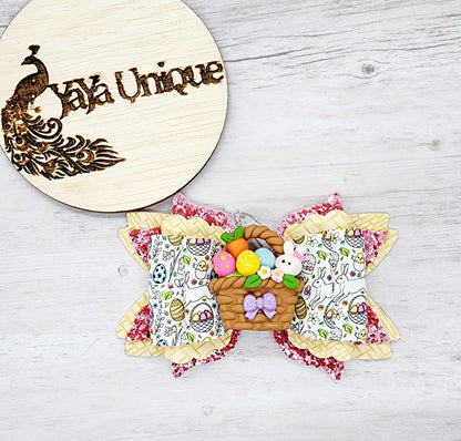 Easter Basket Hair Bow