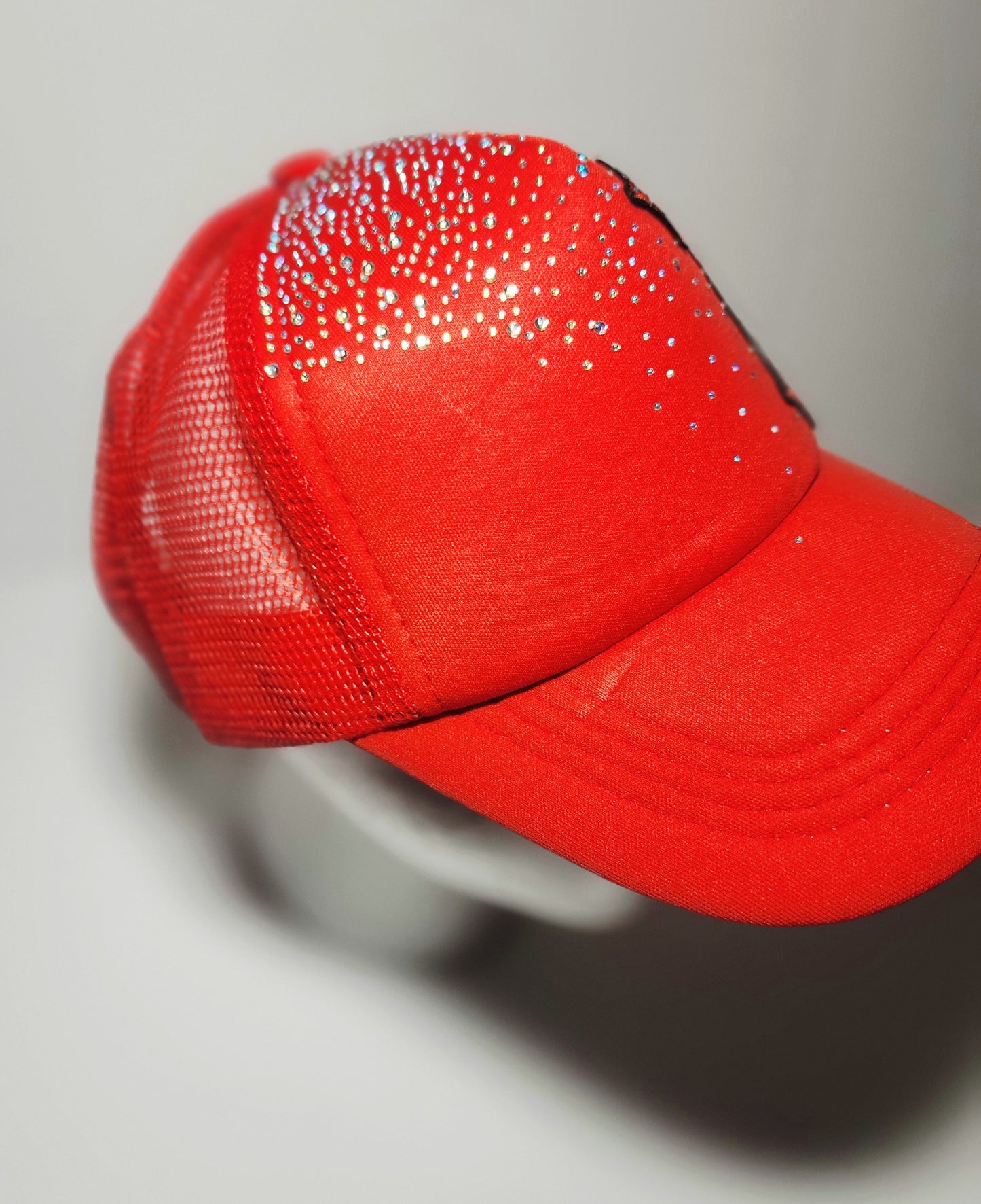 Cross Rhinestone Trucker Hat