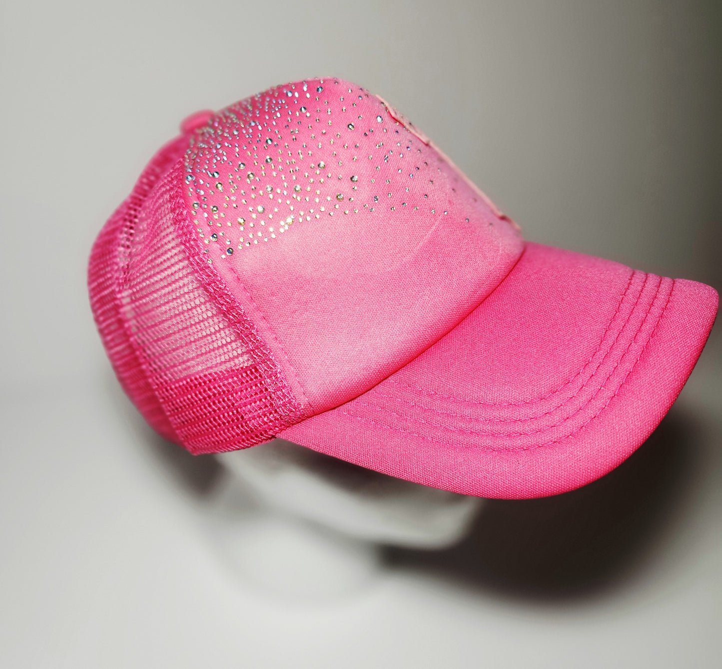 Cross Rhinestone Trucker Hat