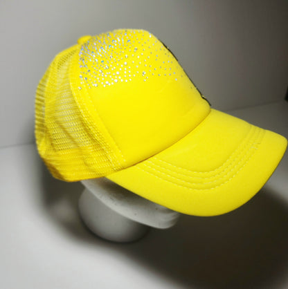 Cross Rhinestone Trucker Hat