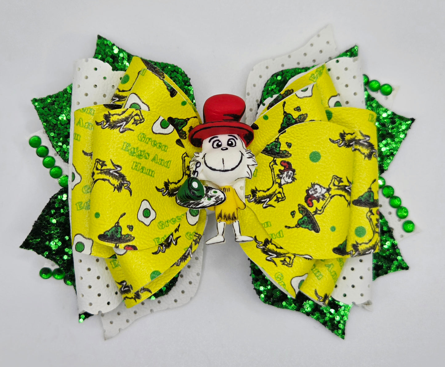 Green Eggs Bow
